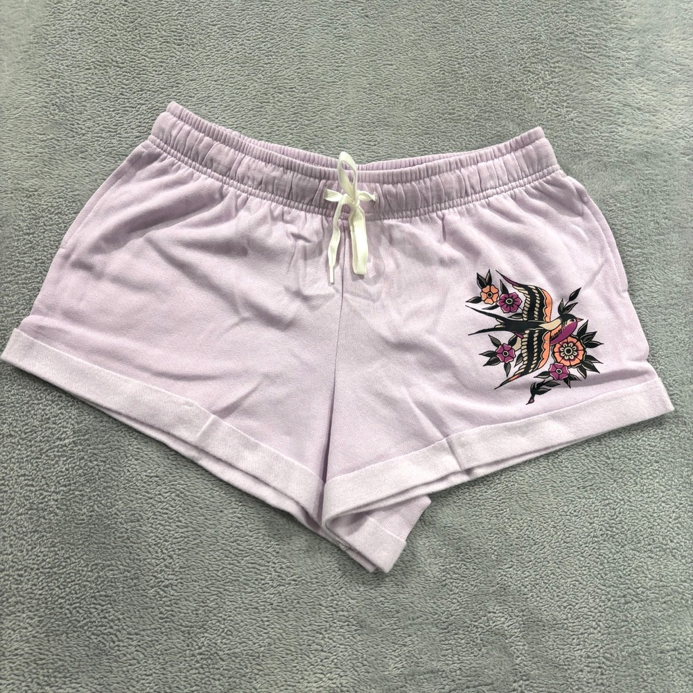 Fashion Nova Shorts Women's Large Graphic Devoted to You Barbie Y2K Printed Pink